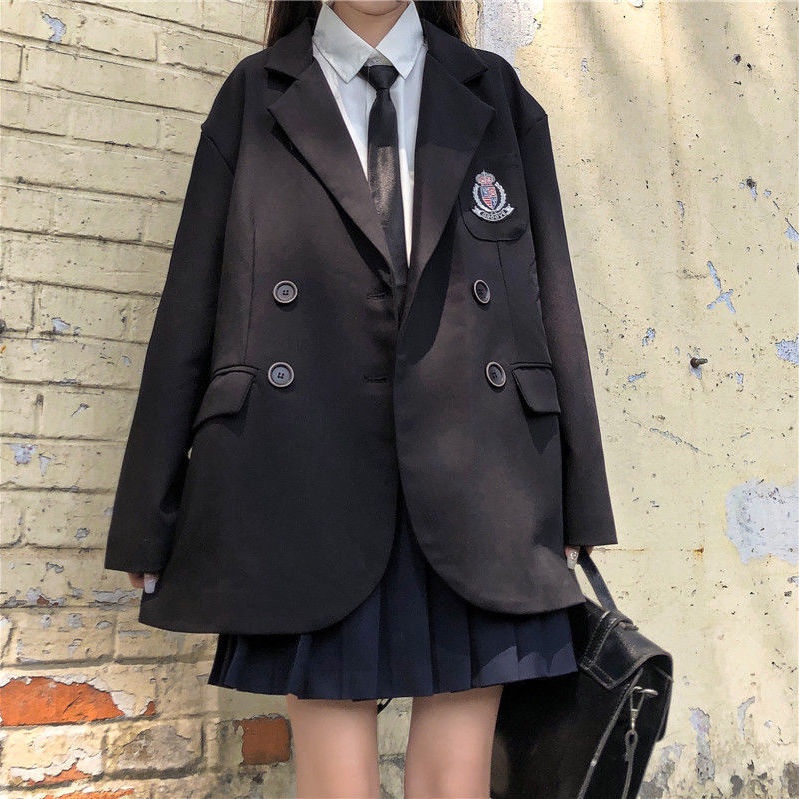 Áo Khoác Vest Đồng Phục jk Nhật Bản Phong Cách Preppy Dễ Phối Đồ Xuân Thu 2022 Phong Cách Hàn Quốc Mới
