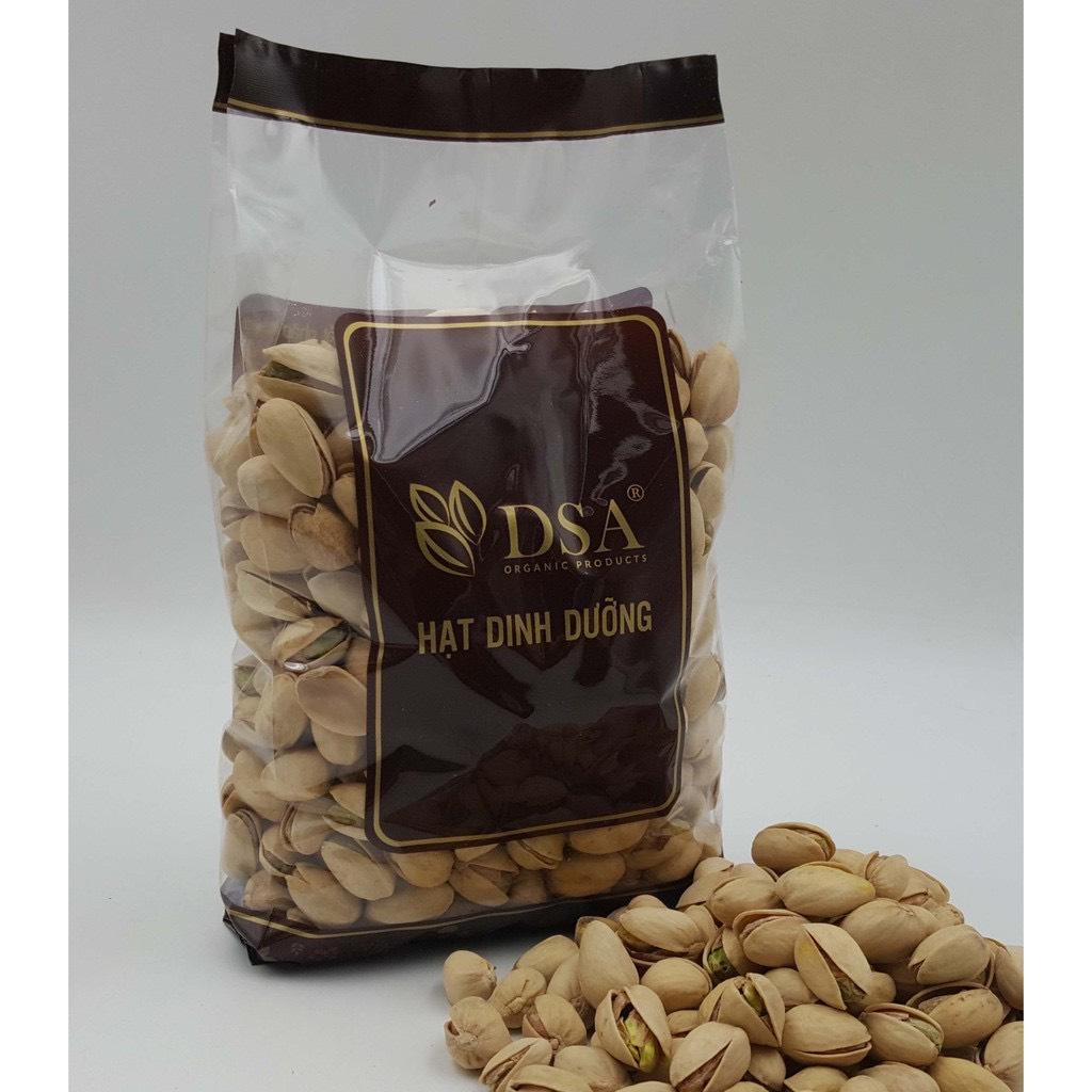 Hạt dẻ cười nguyên liệu nhập từ Mỹ hiệu DSA Organic. Khối lượng 500 gram.