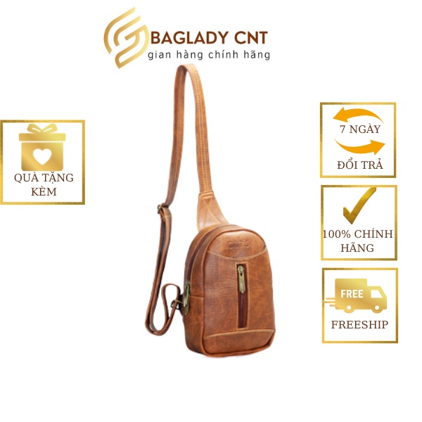Túi đeo chéo (túi bao tử) MQ 23 CNT Baglady da cao cấp dành cho cả nam và nữ
