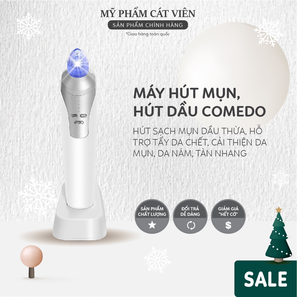 Máy Hút Mụn, Comedo Hút Sạch Mụn trứng cá, mụn đầu đen, dầu thừa, cải thiện sẹo thâm rỗ - bảo hành 1 đổi 1