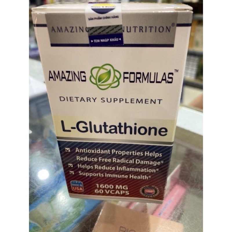 L-GLUTATHIONE 1600MG VIÊN UỐNG GIÚP TRẮNG DA, MỜ NÁM,TÀN NHANG