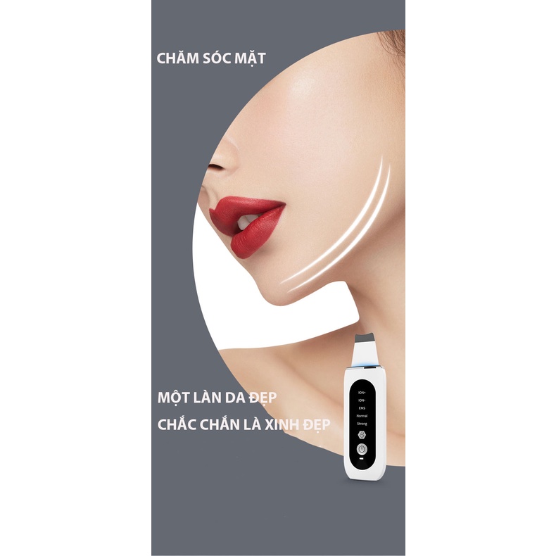 Máy Cà Da Ultrasonic Điên Di Tinh Chất Làm Sạch Sâu Da Mặt Lấy Đi Da Chết Bụi Bẩn Mụn Ẩn