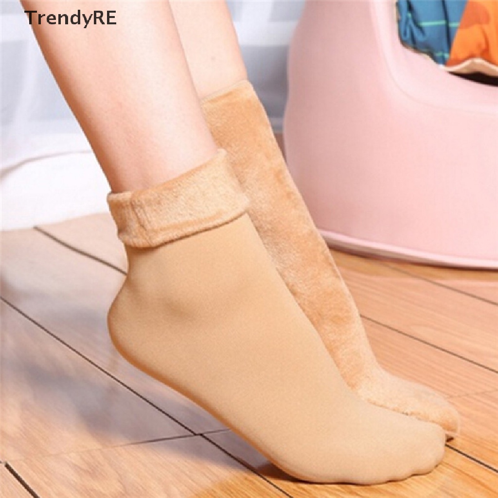 Đôi Vớ Cotton Len Dày Thoáng Khí Thời Trang Mùa Đông Cho Nữ