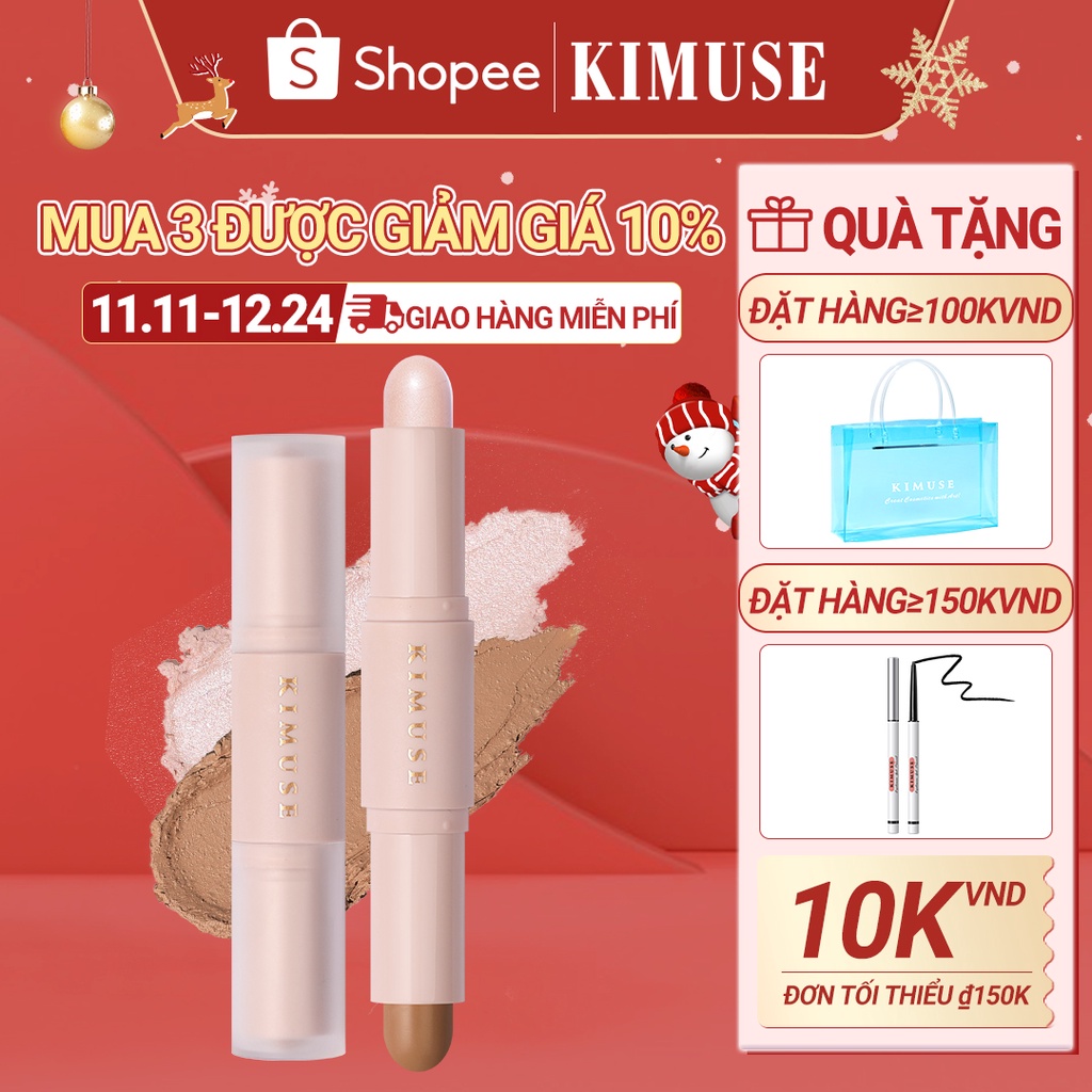 Thỏi kem tạo khối/ bắt sáng KIMUSE kháng nước chống mồ hôi đa năng