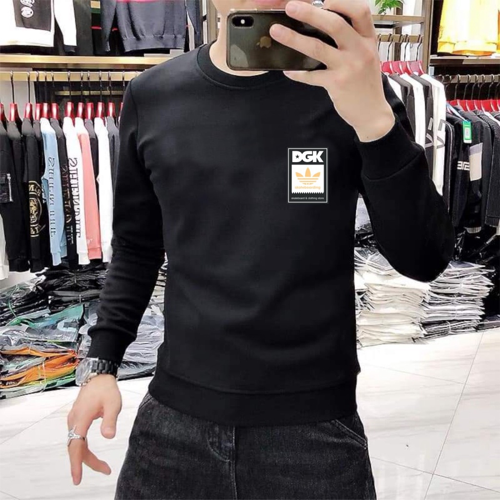 Áo Sweater Nỉ Nam Thu Đông Adidas Phong Cách Thời Trang Hàn Quốc