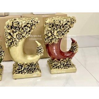 Bình hoa composite, lọ hoa dáng ngà