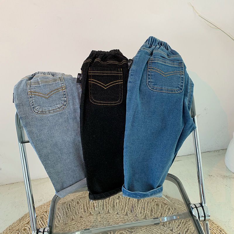 Quần Jean Dài Thời Trang Mùa Thu Phong Cách Mới Cho Bé Trai