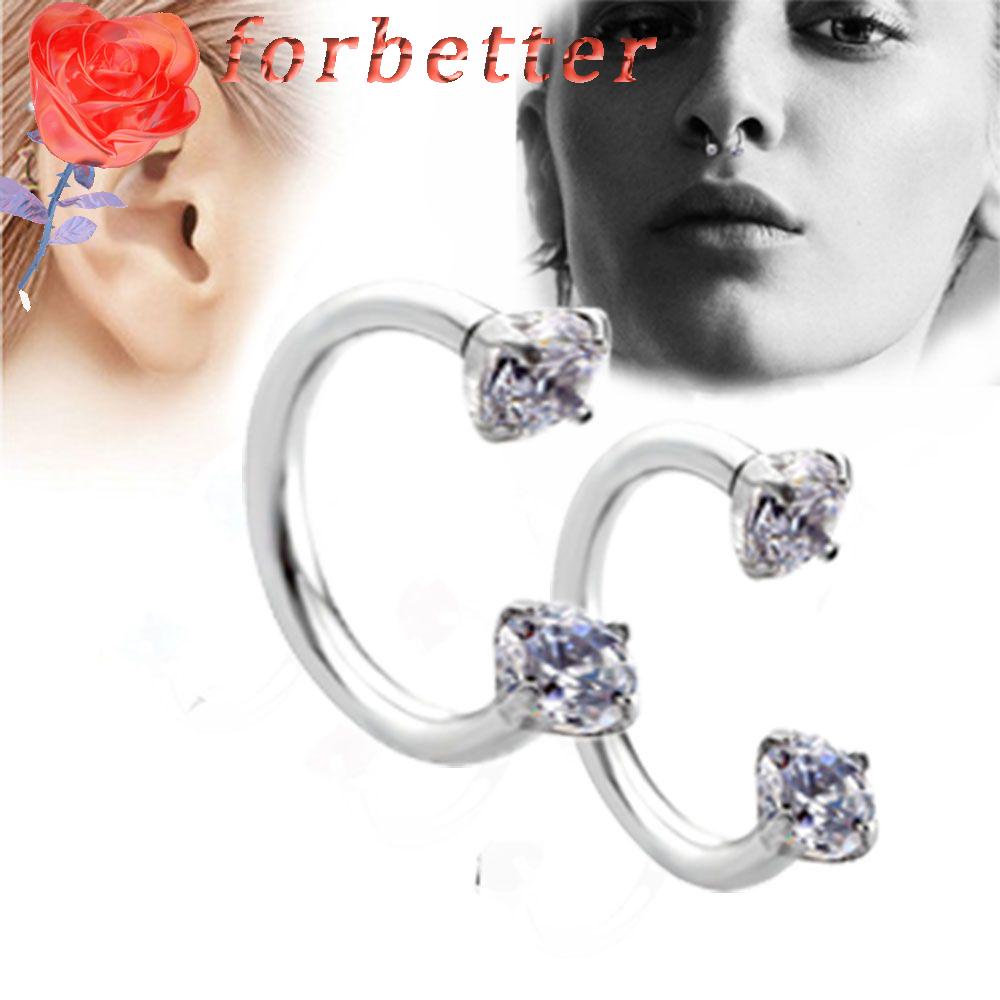 Khuyên tai xỏ mũi/tai/lông mày bằng thép không gỉ phong cách sành điệu