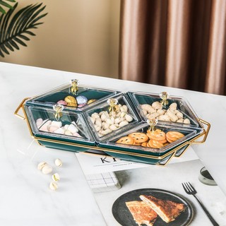 Khay Mứt Tết, Khay  Đựng Hoa Quả, Hũ Sứ Đựng Bánh Kẹo Ngày Tết GoSu Sang Trọng Tiện Lợi  Mẫu Mới Nhất Kèm Nắp