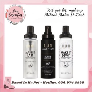 Xịt Khoá Lớp Trang Điểm Lâu trôi Milani Setting Spray