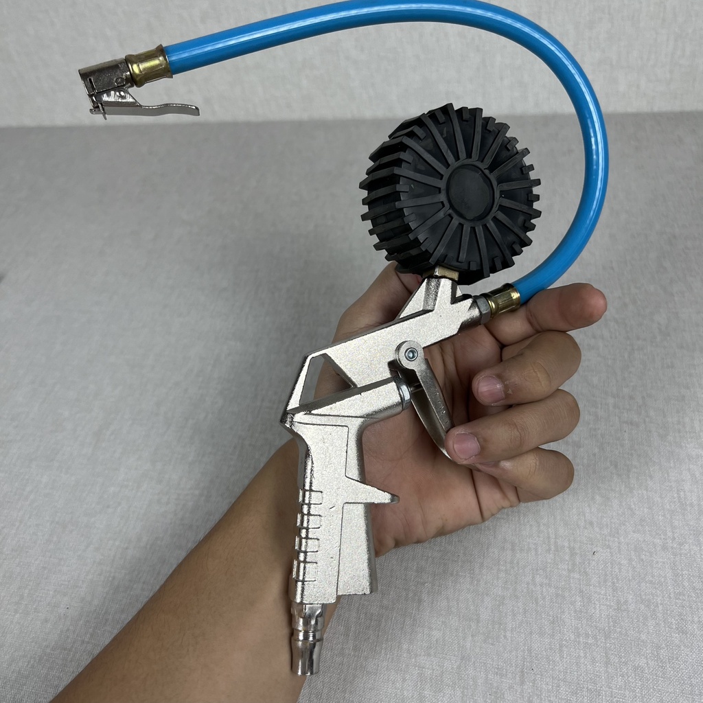 Đầu bơm xe hơi-xe máy Có đồng hồ đo áp -SHINSTORE