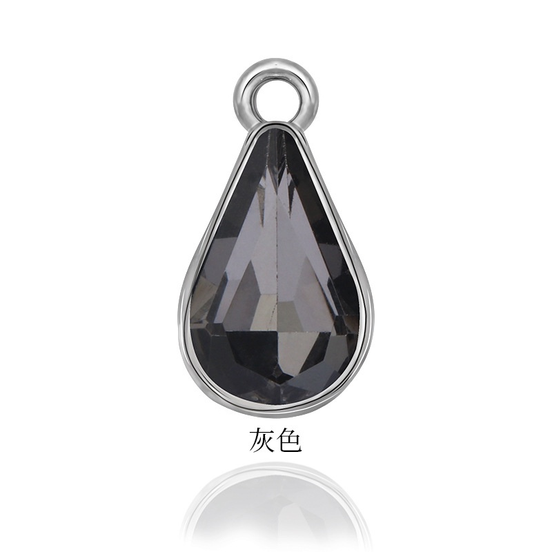 Mặt Dây Chuyền Hình Giọt Nước Đính Đá Pha Lê Diy