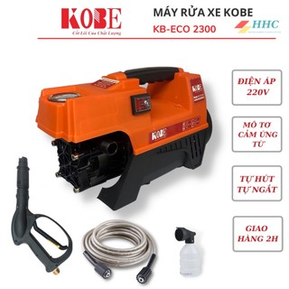Máy xịt rửa xe áp lực cao kobe 2300w - 2400w kb2300 chuyên xịt rửa xe gia đình, xịt rong rêu sân vườn