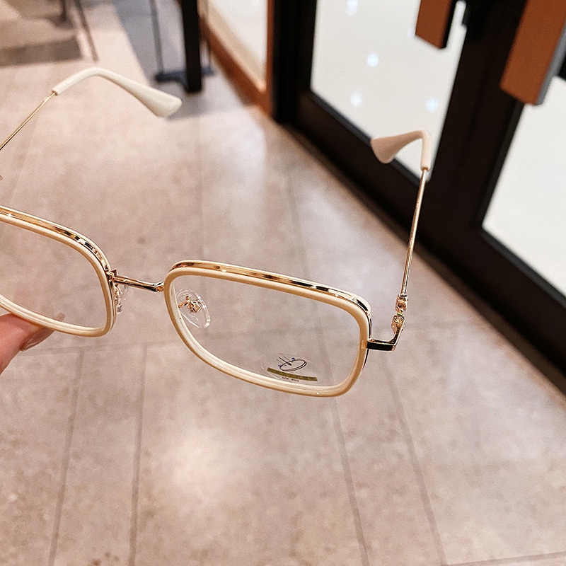 Gọng kính cận nữ nam mắt kính vuông giả cận không độ thời trang phong cách Ulzzang sang chảnh cao cấp đi chơi kỷ yếu 121