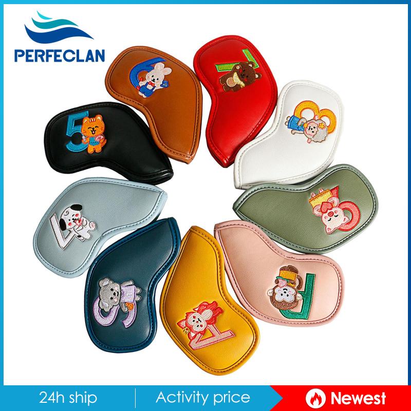 Set 9 Vỏ Bọc Đầu Gậy Đánh Golf Thể Thao Ngoài Trời