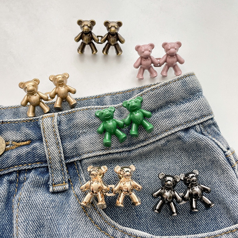 Thắt Lưng Có Nút Điều Chỉnh Và Tháo Rời Được Hình Gấu Dễ Thương Phong Cách