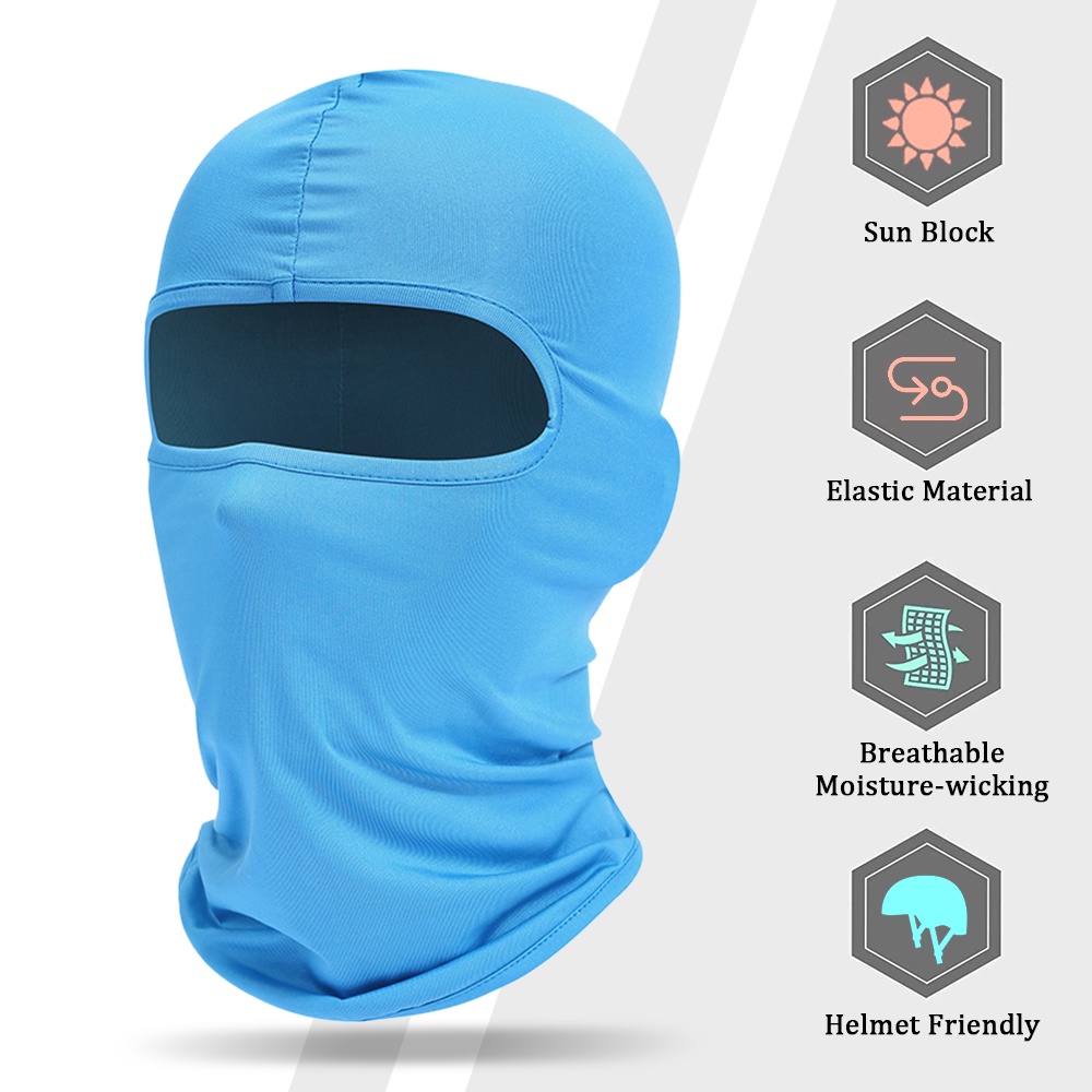 Mũ Trùm Đầu Kiêm Khẩu Trang Balaclava Chống Gió Chống Tia UV Thoáng Khí Cho Nam