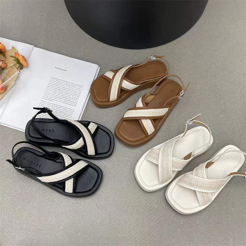 Dép Xăng Đan Quai Ngang Thời Trang Cho Nữ