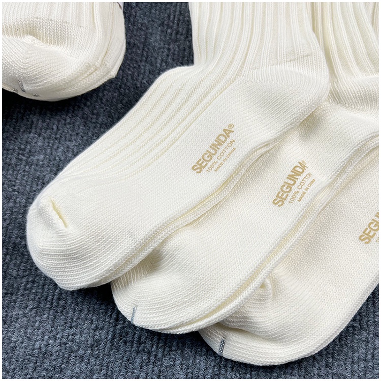 Vớ Cotton Màu Trơn In Chữ Segunda Phong Cách Hip Hop Thời Trang Cho Nam Và Nữ