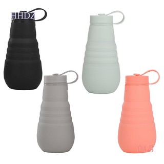 1 bình nước thể thao gấp gọn bằng silicone dung tích 500ml