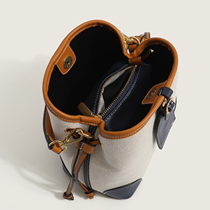 IELGY Túi Đeo Chéo Vải canvas Màu Sắc Tương Phản Thời Trang Cho Nữ