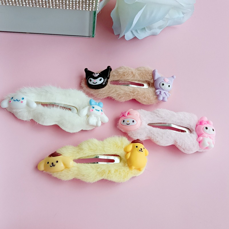 Kẹp Tóc Hình Thỏ melody kuromi Sanrio Dễ Thương