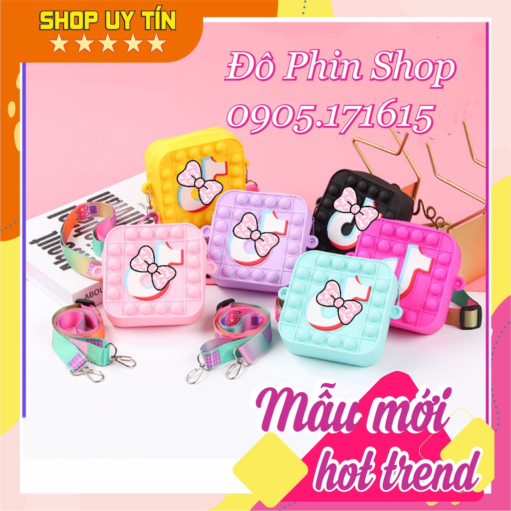 [Mới 2023] Túi xách silicon đeo chéo hình T cho bé thời trang đựng bao bì lì xì, mỹ phẩm