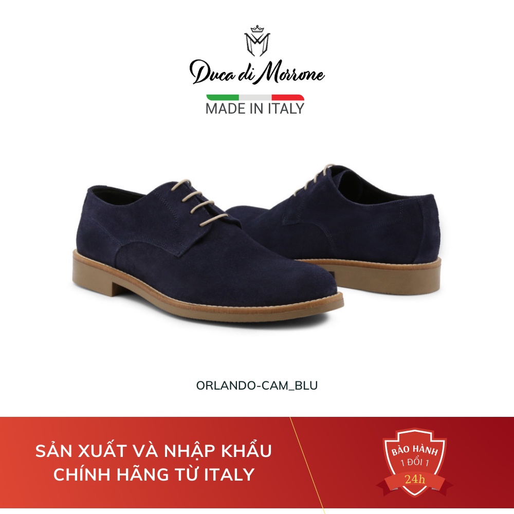 Giày Tây Derby Nam Công Sở Da Lộn Cao Cấp Đế Mỏng Thanh Lịch DUCA DI MORRONE Nhập Khẩu Chính Hãng Từ Ý - Made In Italy