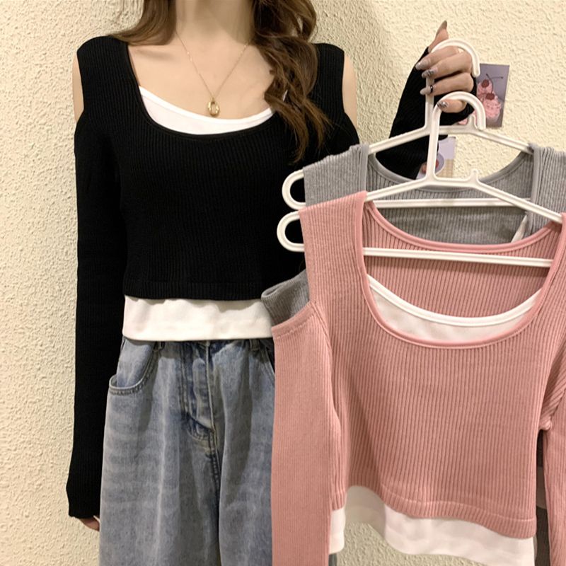 Áo Thun Tay Dài Thiết Kế Mới Thời Trang Mùa Xuân Thu Dành Cho Nữ