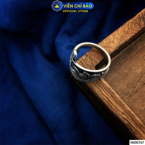 Nhẫn khổng tước cổ điển chất liệu bạc Thái 925 thời trang phụ kiện trang sức nữ Viễn Chí Bảo N000767