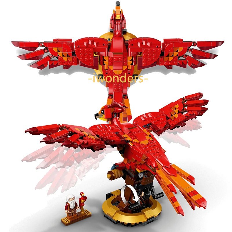 Khối Đồ Chơi Nhân Vật Albus Fawkes 76394 MOC Trong Harry Potter Kids education toys