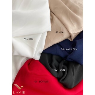 Lụa hàn quốc nhà lavie cao cấp mềm mại, sang trọng, may áo dài, đầm lụa, áo sơ mi,...