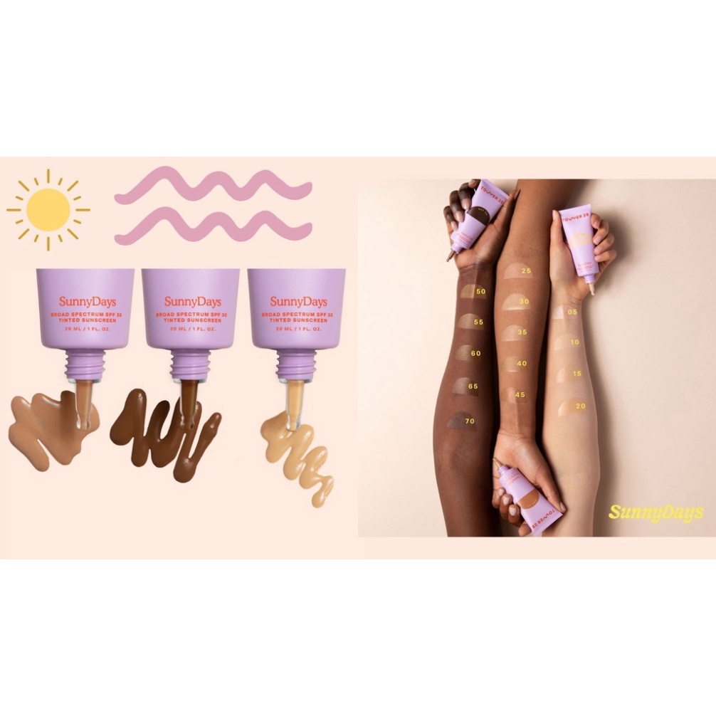 Sample mẫu thửKem nền chống nắng TOWER28 SunnyDays SPF 30 Tinted Sunscreen - 4x0.75ml