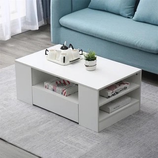 Bàn cà phê cao cấp hiện đại có 2 ngăn kéo, tủ bàn cà phê phòng khách cao cấp | sale cuối năm