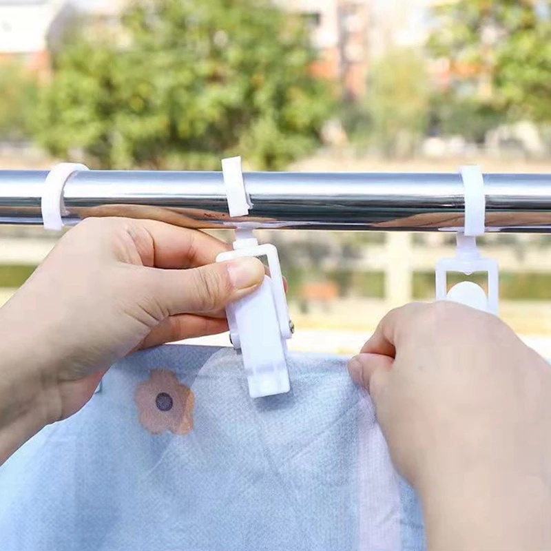 360° Móc Treo Phơi Khăn Choàng / Mũ Bằng Nhựa Dạng Xoay Chống Gió Tiện Dụng Cho Gia Đình