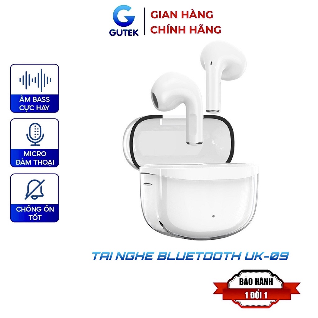 Tai nghe bluetooth True Wireless UK-09 tws bluetooth 5.1 chống ồn dải âm thanh bass hay