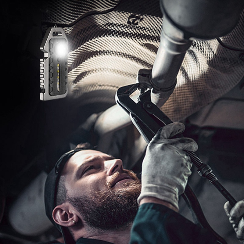 1 Móc Khóa Đèn Pin Sạc USB C An Toàn