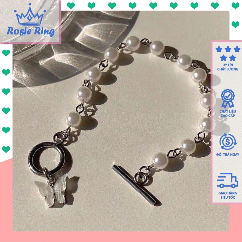 Vòng Tay nữ hình cánh bướm Rosie Ring phong cách Retro, Lắc Tay nữ sinh viên RR619