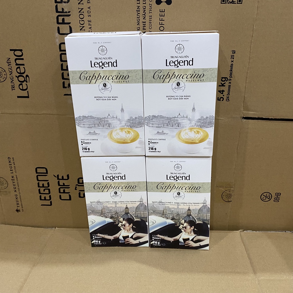 Cà Phê Legend Cappuccino Trung Nguyên  Hương Hazenut  .