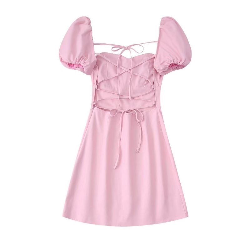 |KAKION DRESS| Đầm tay phồng hơt lưng KARINA JOY TLÉA