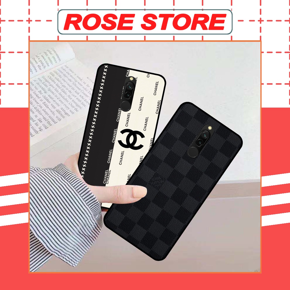Ốp Xiaomi Redmi 8 in hình thương hiệu thời trang cá tính LV,GC...