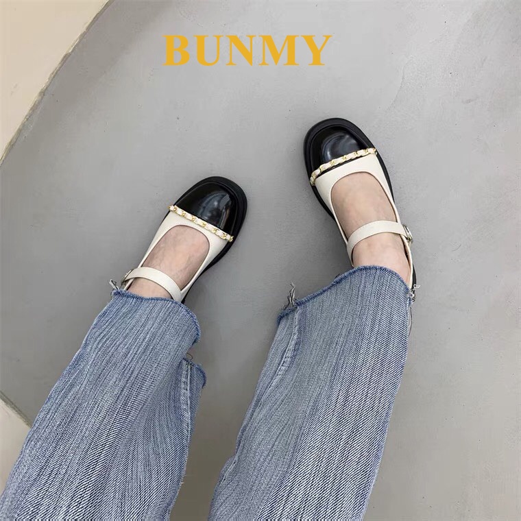 Giày nữ búp bê marry jane dễ thương mũi vuông đế 2,5cm