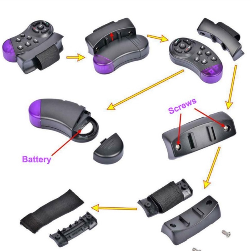 1 Chìa Khóa Điều Khiển Máy Nghe Nhạc 11 Phím Đa Năng Cho Xe Ô Tô