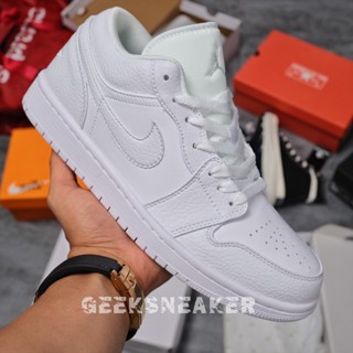 [GeekSneaker[ Giày Sneaker Cổ Thấp | Air Jordan 1 Low All WHITE
