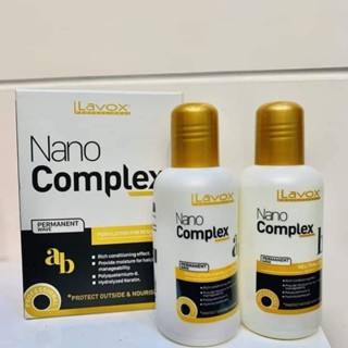    uốn lạnh tại nhà   Bộ Uốn Tóc Không Cần Máy  Siêu Dưỡng Lavox Nano Complex   100ml x2   