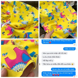 Vải cotton thun co giãn - cotton 2c 4c may quần áo - voi vàng