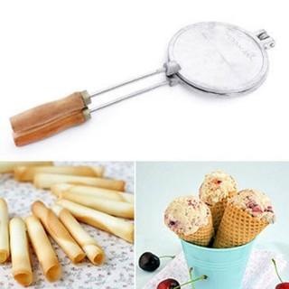 Khuôn bánh kẹp cuốn ốc quế gang trắng nhỏ,lớn