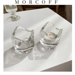 Chân nến đế nến thuỷ tinh trang trí nhà Morcoff