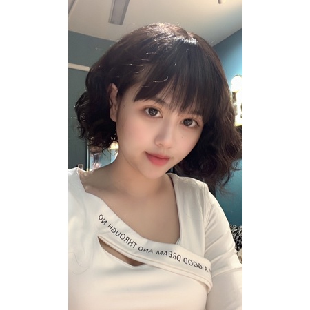 Tóc trung niên xù mì  siêu nhẹ