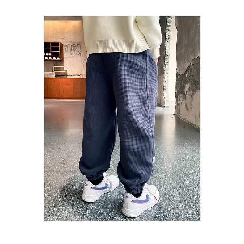 AMILA  Quần Thể Thao In Chữ Waffle Mỏng Thời Trang Thu Đông Dành Cho Bé Trai